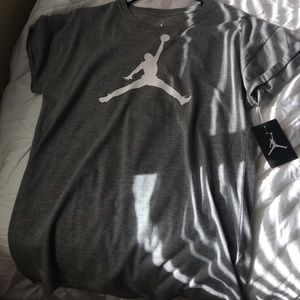NWT Grey Jordan Jumpman Shirt